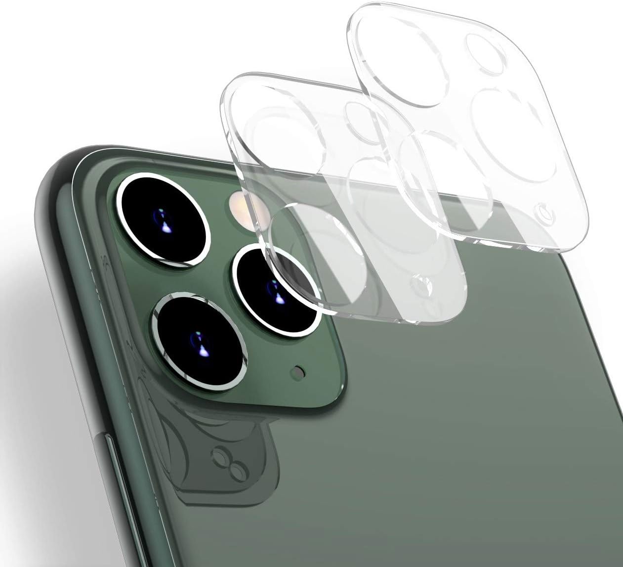 [2 Pack] iPhone 11 Camera Lens Protector 9H Tempered Glass HD Clear Anti-Scratch Anti-Fingerprints Smooth Touch iPhone 11 Accessories Case (for iPhone 11 Pro/Max)