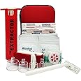 Snake Bite Kit for Humans,Rattlesnake Bite Kit,Bee Sting Kit, Venom Snake Bite Kit for Dogs,Venom Extractor Kit,Venom Extractor Suction Pump, Bite and Sting First Aid for Hiking,Camping(Red)