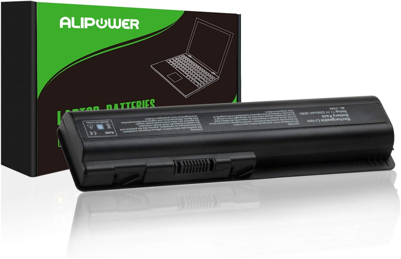 Alipower Laptop Battery Replacement for HP Pavilion DV4,Compaq Presario CQ60 G60 CQ61 CQ50 G71 CQ40 G50 G61 CQ60-615DX G71-340US CQ45 G60-230US G60-535DX DV6-1355DX CQ70 HDX16;fit P/N EV06 484170-001