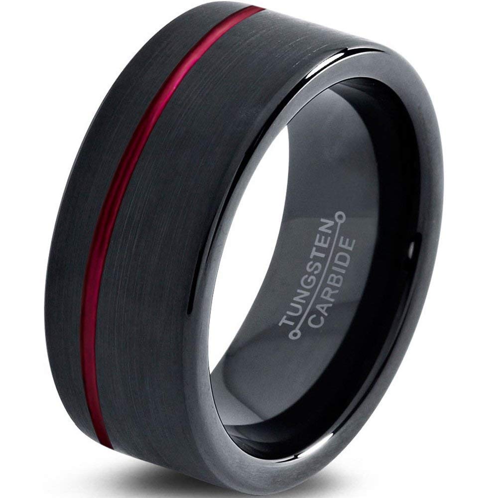 Tungsten Wedding Band Ring 6mm 8mm 10mm 12mm for Men Women