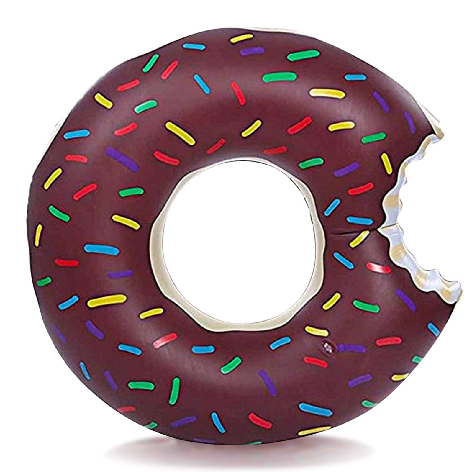 Photo 1 of DMAR Donut Pool Floats for Kids 23.4” Donut Floatie Donut Inflatables Doughnut Pool Float Donut Swimming Ring Donut Pool Tube, 1Pcs, Brown