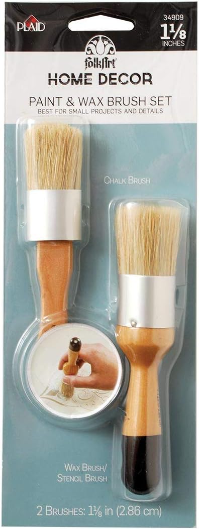 Download Amazon Com Folkart Home Decor Chalk And Wax Brushes