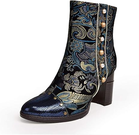 blue leather shoes womens