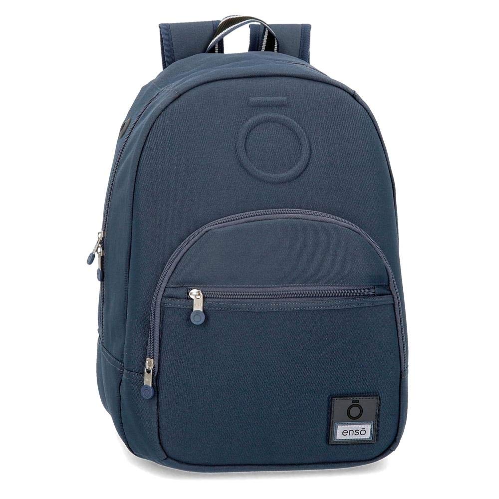 Enso Basic Backpack Adaptable to Trolley Blue 32x46x15 cms Polyester for 15.6" Laptop 22.1L