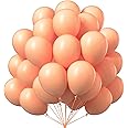 PartyWoo Peach Balloons 50 pcs 12 Inch Pastel Light Orange Peachy Pink Latex Helium Balloons for Wedding Baby Shower Gender Reveal Bridal Shower Graduation Birthday Party Decorations Peach-Y21