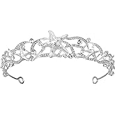 Beaupretty Mermaid Crown Sea Star Headband Rhinestone Tiara Wedding Headpiece Bridal Hair Accessories