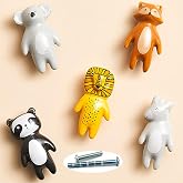 YOUYOUULU 5Pcs Cute Animal Knobs Kids Handles Ceramic Knobs Children's Room Door Nursery Cupboard knobs Lovely Cabinet pulls Drawer knob for Kids, with Screws