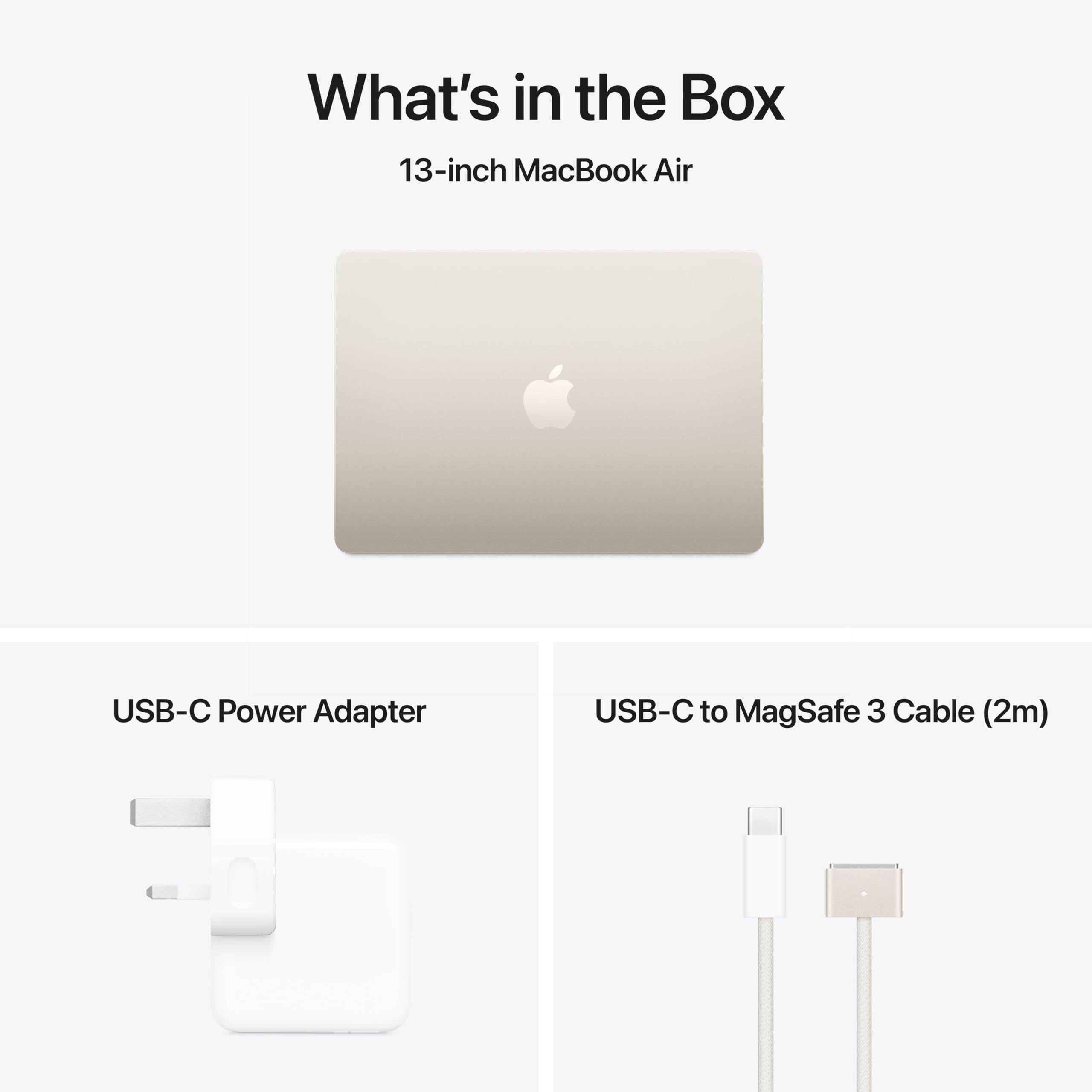 Apple 2025 Macbook Air 13-Inch Laptop With M4 Chip: Built For Apple Intelligence, 13.6-Inch Liquid Retina Display, 16Gb Unified Memory, 512Gb Ssd Storage, 12Mp Center Stage Camera, Touch Id; Starlight - View 6