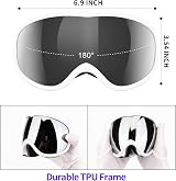 Supertrip Ski Goggles Anti-Fog UV400 Helmet Compatible Unisex view 3