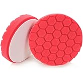 Chemical Guys BUFX_107_HEX6 Hex-Logic Ultra Light Finishing Pad, Red (6.5 Inch Fits 6 Inch Backing Plate), 1 Pad Included
