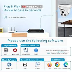 PANOEAGLE 8MP Security POE Camera, 4K IP Camera