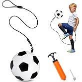 UZTUGG Soccer Training Equipment, Soccer Ball Dribble Trainer for Juggling, Foot Control, Kicking Practice, Kick Trainer with Soccer, Adjustable Cord Solo Soccer Ball Practice Equipment Aid Return