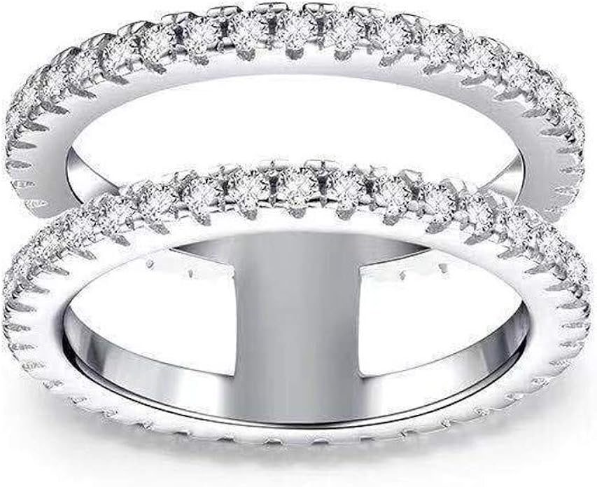 Xjp Thumb Rings for Women Fashion Bridal Diamond Elegant Engagement