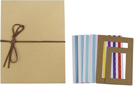 Amazon Co Jp アルバム 手作り Diy アコーディオン式アルバム クラフト紙 黒台紙 フォトアルバム 卒業祝い 誕生日 プレゼント 貼り付け式 写真集 カップル 記念冊 折りたたみアルバム メモリギフト おしゃれ 18折り36ページ 24折り48ページ カメラ