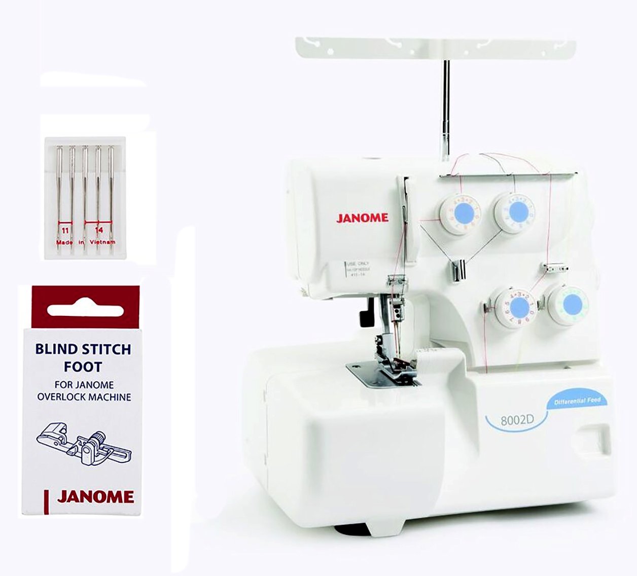 Janome 8002D Serger Includes Bonus Accessories