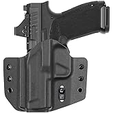 Tulster OWB Contour Kydex Holster in Left Hand fits: Canik Mete MC9 Prime | Optic Compatible Outside The Waistband Concealed Carry