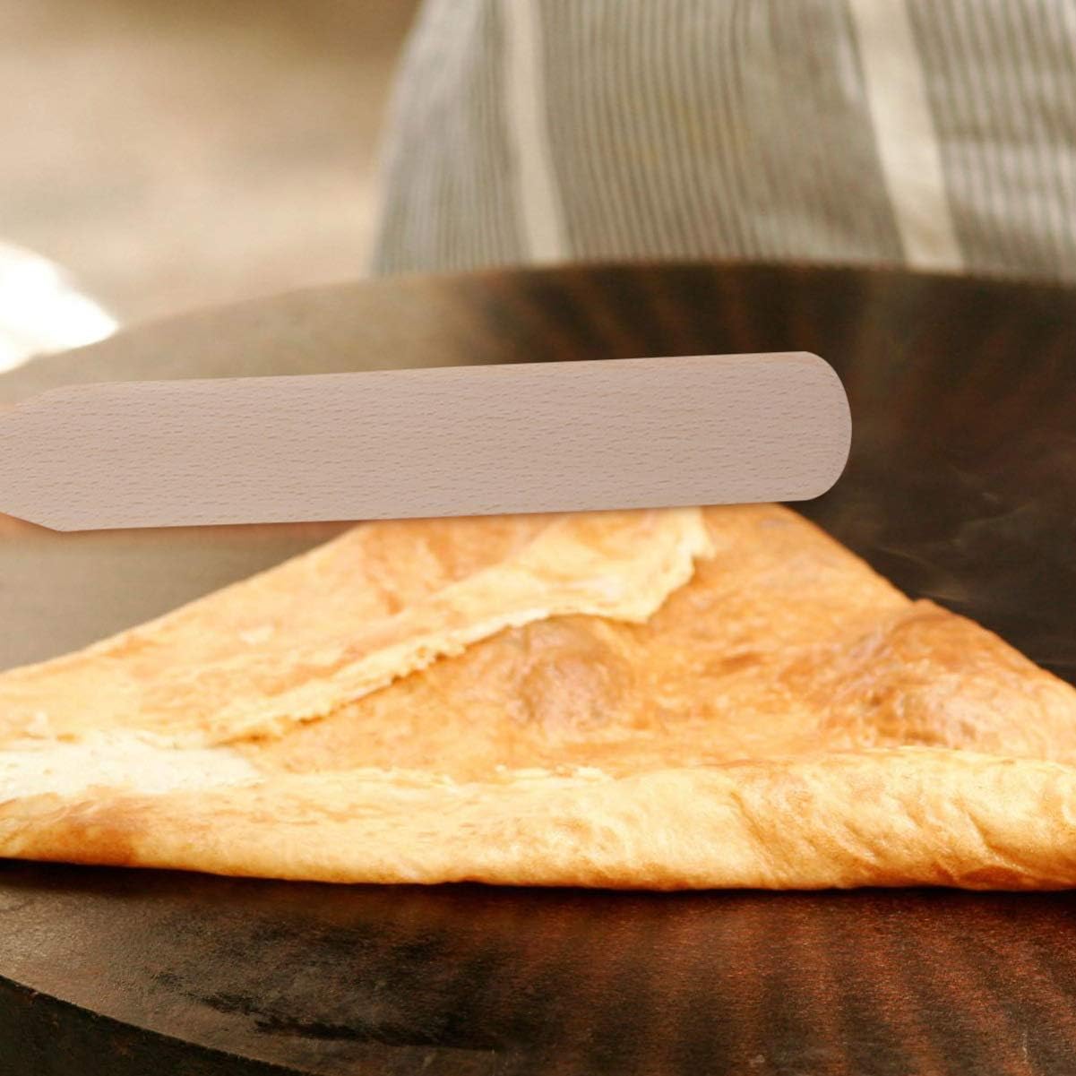 TOPBATHY 3pcs Wooden Crepe Spreader + 1Pcs Wooden Spatula Set Dough Spreader Spreader Tool for Kitchen Home Restaurant Food Stall Baking - Image 5