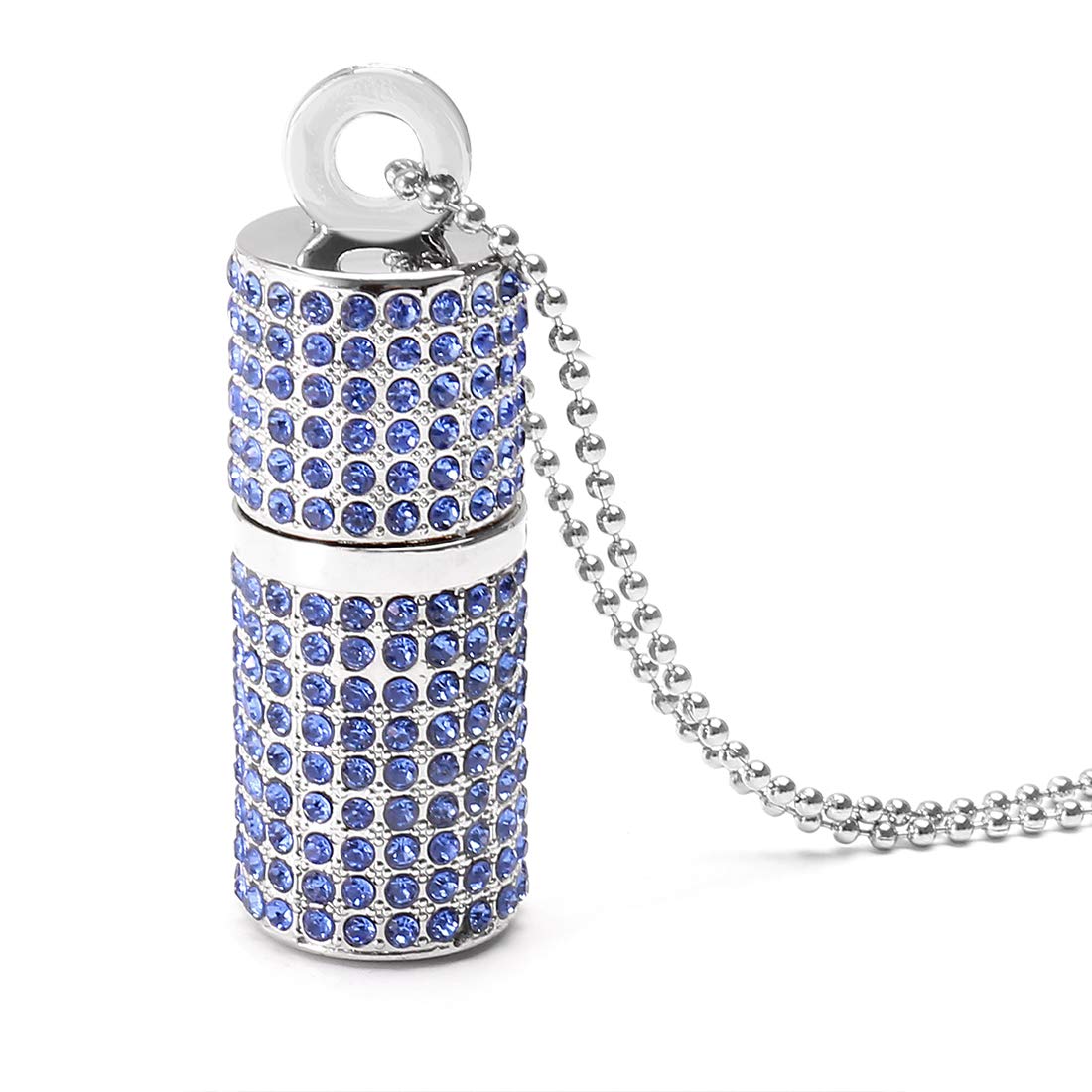 HOZYALE USB Flash Drive Shining Diamond USB 2.0 Memory Stick Pen Drives with Box (32GB, Blue)