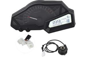 Tbest 300 Odometer, Motorcycle Meter, LCD Speed Fuel Gauge 15000RPM, Fit for Ninja 300/EX300/300SE 2013-2015