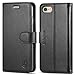 iPhone 6S Case iPhone 6 Case, SHIELDON Genuine Leather Wallet Case [Carry-all Case] Flip Case Cover with Stand Function & Credit Card Slot [Magnetic Clasp] for iPhone 6/6s, Black