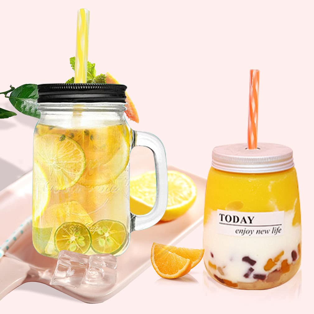 Honest ECO Reusable Stirrer Straws, Straw Cleaner Brush, Short Assorted color Plastic Straws fit for Milk & Juice & Coffee & Smoothies & Cocktail & Kids Straws Kit (24Count-7.5in) - Image 6