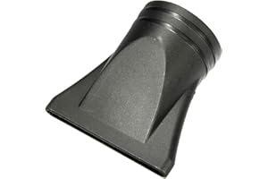 Professional Black Plastic Hair Dryer Concentrator Nozzle, 1.65-1.8 Inch Diameter, Narrow Blow Dryer Attachment for Salon Hai