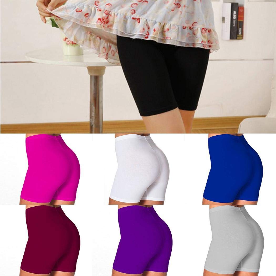 UpBeauty New Women Solid Comfortable Elastic Waist Underwear Panties Boy Shorts S-3XL Black