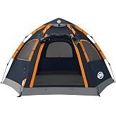 ADSMART Instant Tents for Camping 2/3/4/5 Person Tent Waterproof Easy Setup Sets Up Backpacking Tents with Carry Bag for Outdoor Hiking