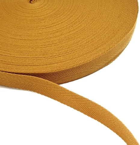 Amazon 町田絲店 アクリル綾テープ 幅 50m巻 平紐 手提げ 手芸 バッグ持ち手 アクリルテープ 厚さ1ミリ 黄土色 持ち手 取っ手 通販