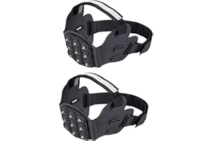 LeeQinersw Walk Crampons Spikes Grips Anti Skid Traction for Snowshoes Heel Covers 9 Point Cleats Ice Cleats for Mountain Roa