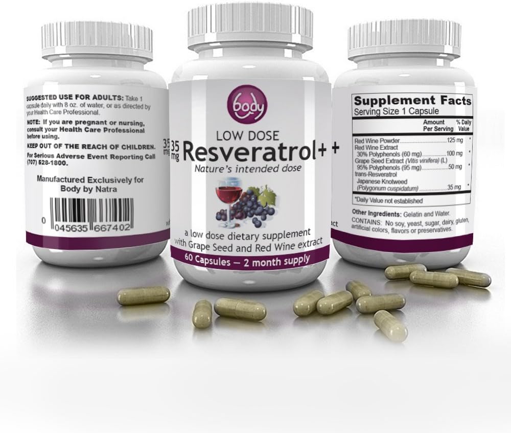 Trans Resveratrol Immune System Booster with Pure Grape Seed Extract a Vegetarian Supplement. For "Dose Specific" Anti-Aging Vitamins Antioxidant Skin Protection, Healthy Immune & Cardiovascular System