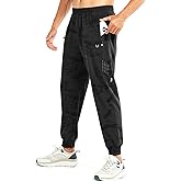 NORTHYARD Men's Athletic Running Pants Lightweight Workout Joggers Quick Dry Gym Sweatpants Active Sports Track Training