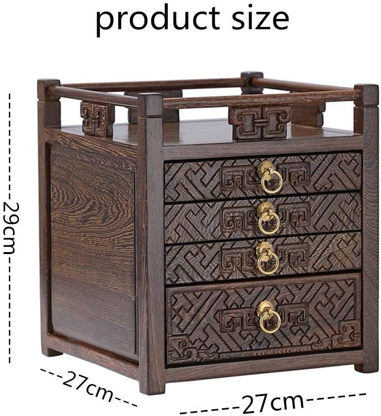 Amazon Com Wxq Xq Wooden Tea Chest Chicken Wing Tea Box Storage Cabinet Solid Wood Tea Box Drawer Storage Box Tea Ceremony Accessories Multifunction Color Brown Size One Size Wood Tea
