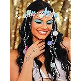 Yean Starfish Headband Sea Shell Wedding Hair Vine Pearl Beach Bridal Hair Accessories for Women