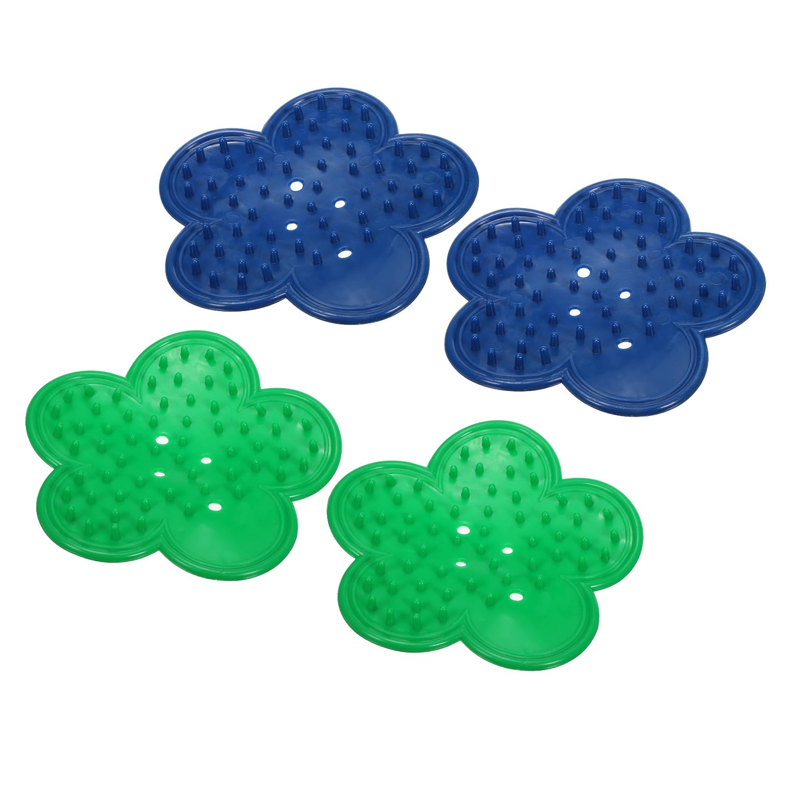 PATIKIL Rose Leaf Thorn Stripper, 4 Pcs Rose Thorn Stripper Remover Leaf Stripping Tool Burrs Removal Tool for Gardening Flower Arrangement, Blue Green