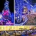 Twinkle Star 2 Pack Christmas Blue Fairy Lights Battery Operated, Total 66 ft 200 Led String Lights Remote Control Timer Twinkle String Lights 8 Modes Firefly Lights for Garden Party Indoor Decor
