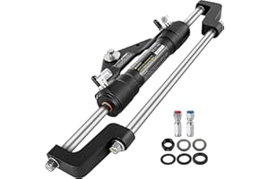 VEVOR Hydraulic Steering Cylinder 300HP, Hydraulic Steering Front Mount Hydraulic Outboard Marine Steering Kit Without Hydrau