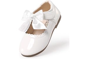 PATPAT Girls Dress Shoes Mary Jane Shoes Toddler Dress Shoes Ballet Shoes for Girls Wedding Party Dress Shoes for Girls Toddler Kids (Toddler/Little Kids)