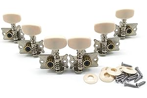 6Pcs Classical Guitar String Machine Heads Tuning Pegs Keys Tuners Set Round Button 3L Tuning for Pegs Machine H