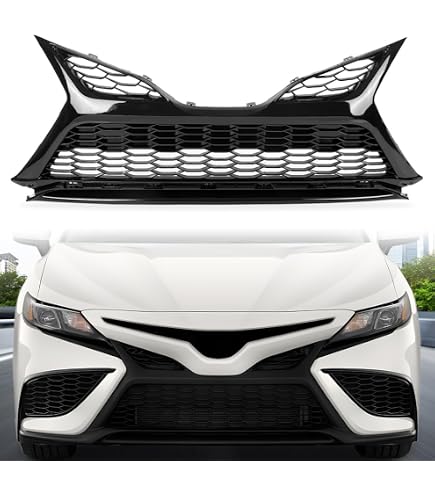 Juego De 9 Piezas De Biseles Para Luz Antiniebla De Toyota Camry SE/XSE 2021-2023 - Color Negro Brillante