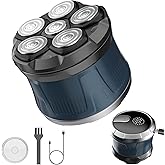Electric Head Shaver for Bald Men, 6D Flexible Head Shavers, Magnetic Detachable Blade, Bald Razor, Wet & Dry Waterproof Skull Shaver, Cordless USB-C Rechargeable Electric Razor for Men
