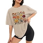 Womens Oversized T Shirt Summer Casual Graphic Tee Outdoor Workout Loose Fit Short Sleeve Tops