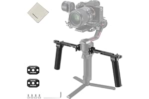 NEEWER GA006 Dual Handgrip Compatible with DJI RS4 RS4 Pro RS3 RS3 Pro RS2 RSC2 Ronin S SC Gimbal, Dual Handle Kit with 2 Min