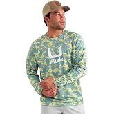 HUK Men's Icon Crew, Long-Sleeve Performance Fishing Shirt
