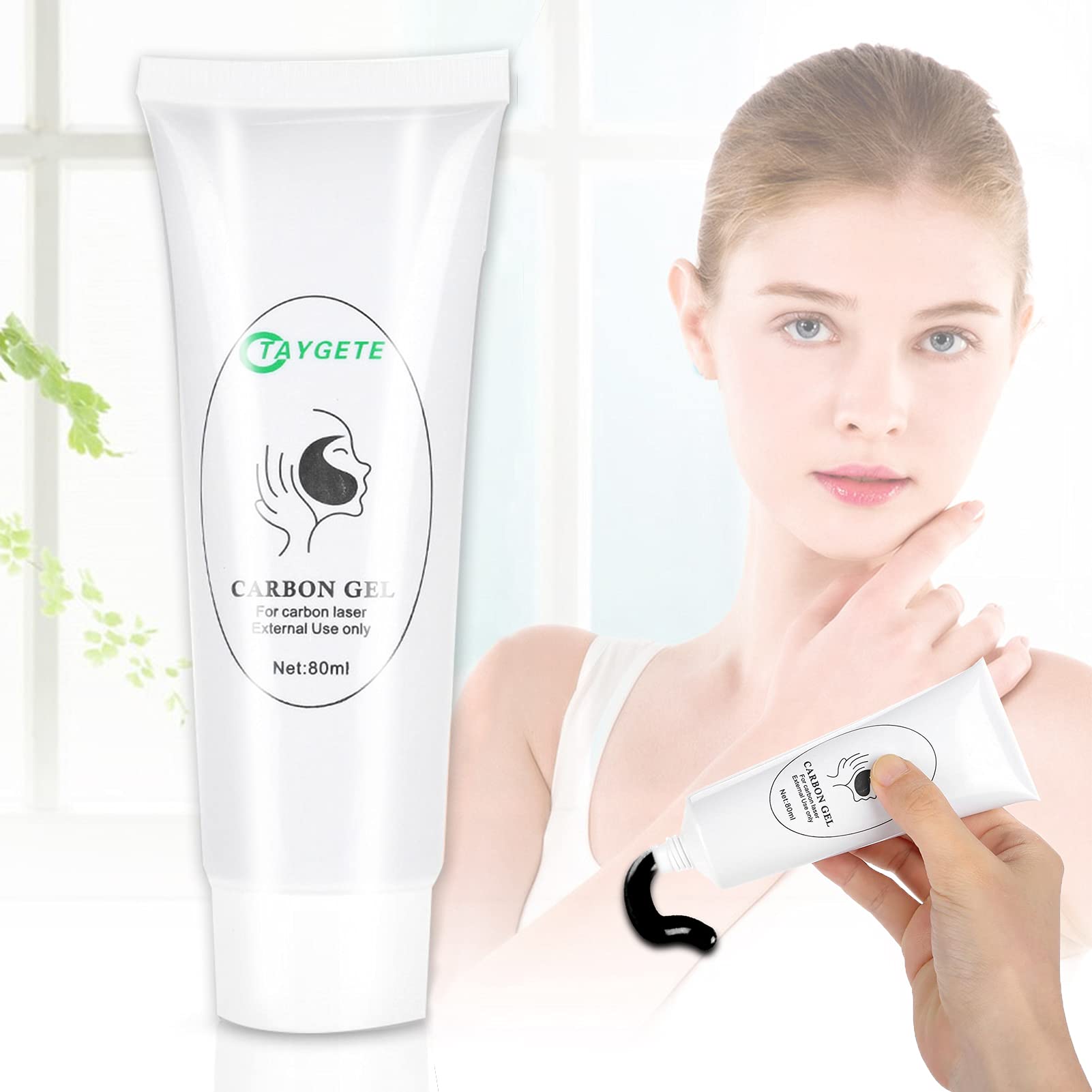 Whitening Cream, Tend Skin, Safe Carbon Cream Gel | Deep Cleaning | Containing Nano Activated Carbon | Vitamin B3 B5 | Amino Acids Marine Minerals (80ml)