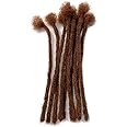 YONNA Human Hair Microlocks Sisterlocks Dreadlocks Extensions 20Locs Full Handmade (Width 0.4cm) 8inch #30 Medium Auburn