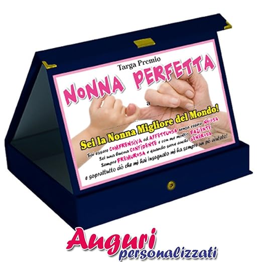 title=Targa premio nonna perfetta