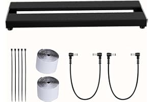 SOLUTEK 14/16-Inch Guitar Pedalboard Small : Hard-Anodized Aluminum, Light yet Ultra-Sturdy & Scratch-Resistant, Road-Ready Portable Board for 3-5 Pedals (16Inch)