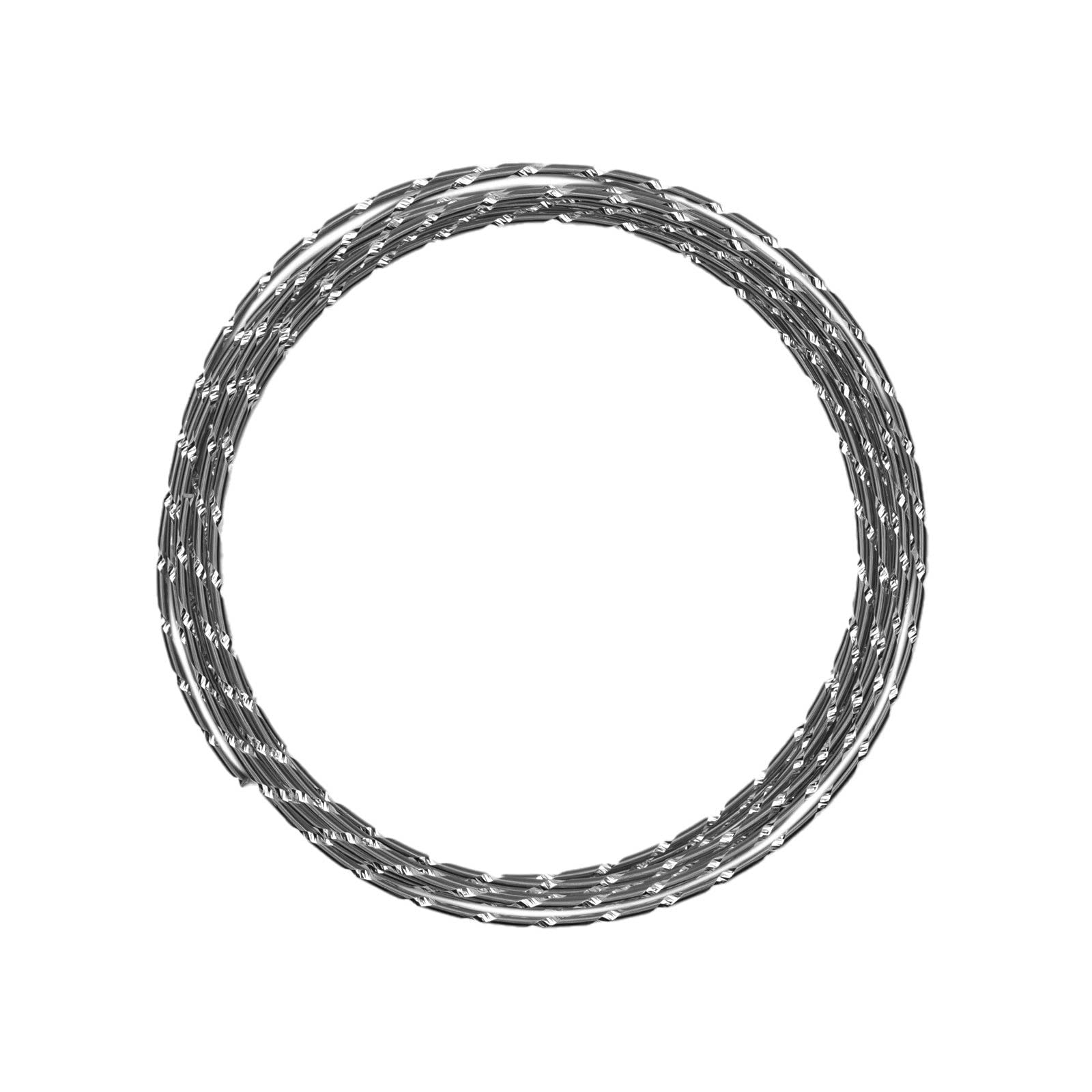 Vaessen Creative Pantone Aluminium Diamond 2 mm x 5 m Flexible Jewellery Wire Anthracite, Gray, 500 x 0.2 x 0.2 cm — image 1