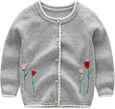 grey baby girl cardigan